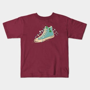 Shoes Flower art design Kids T-Shirt